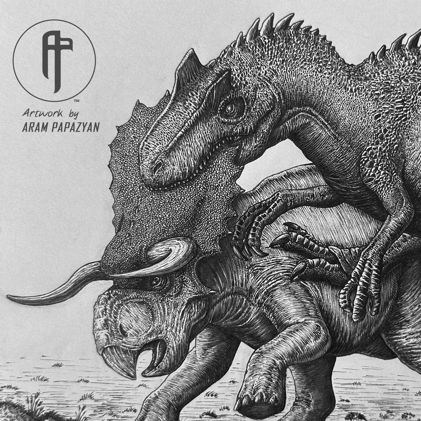 Battle at Big Rock-Allosaurus vs Nasutoceratops