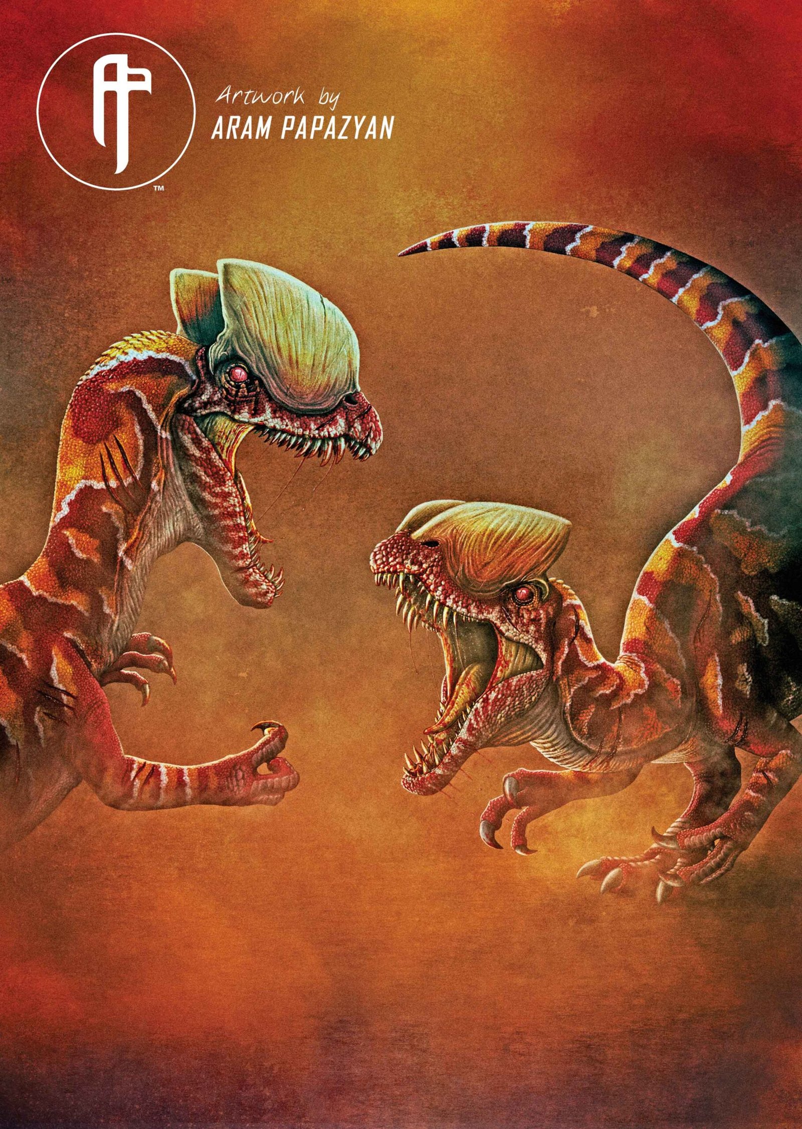 Dilophosaurus clash