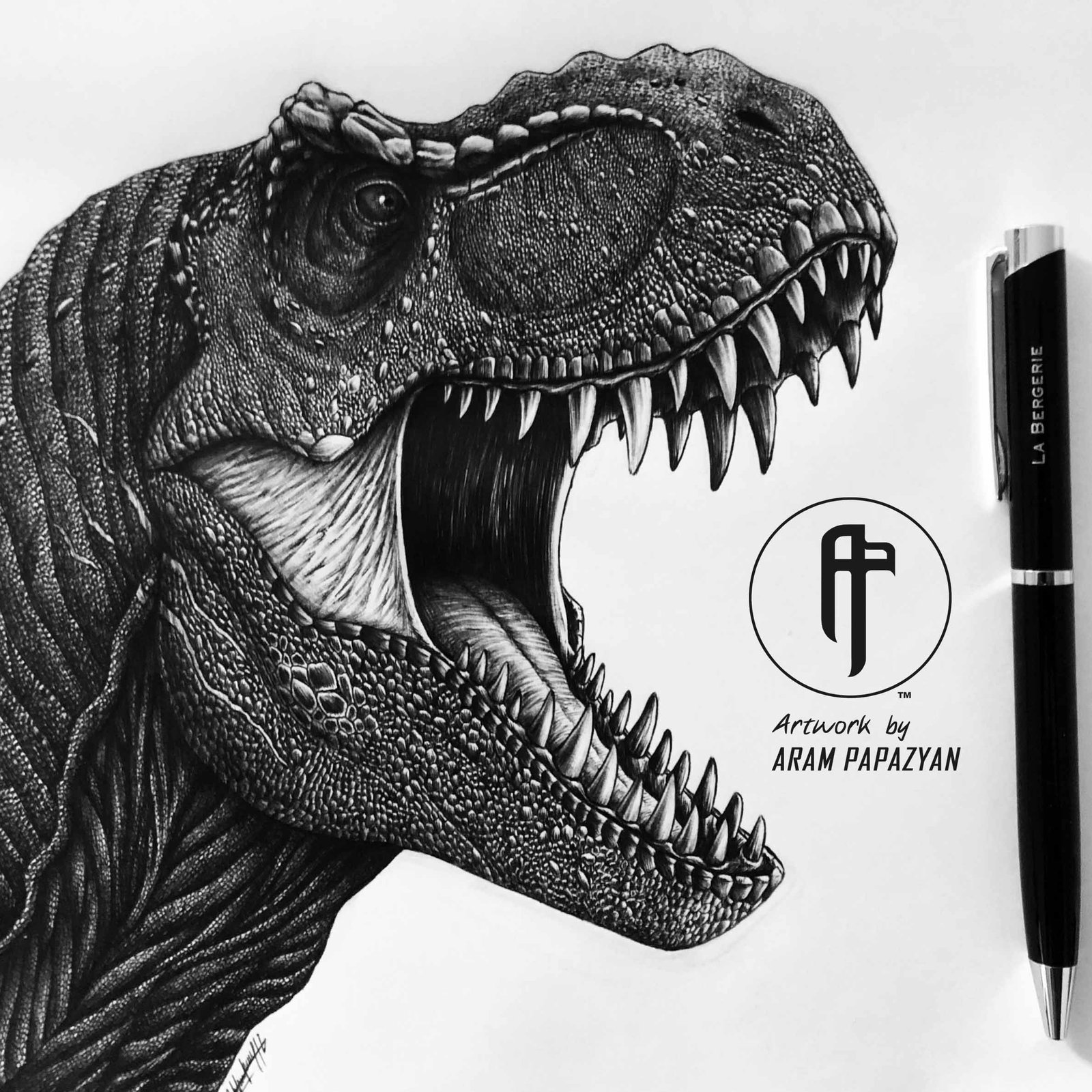 InGen Tyrannosaurus rex bust