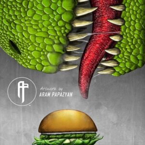 Dinosaur with Burger