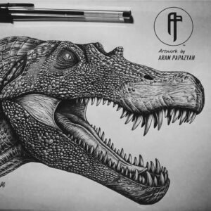 InGen Spinosaurus bust