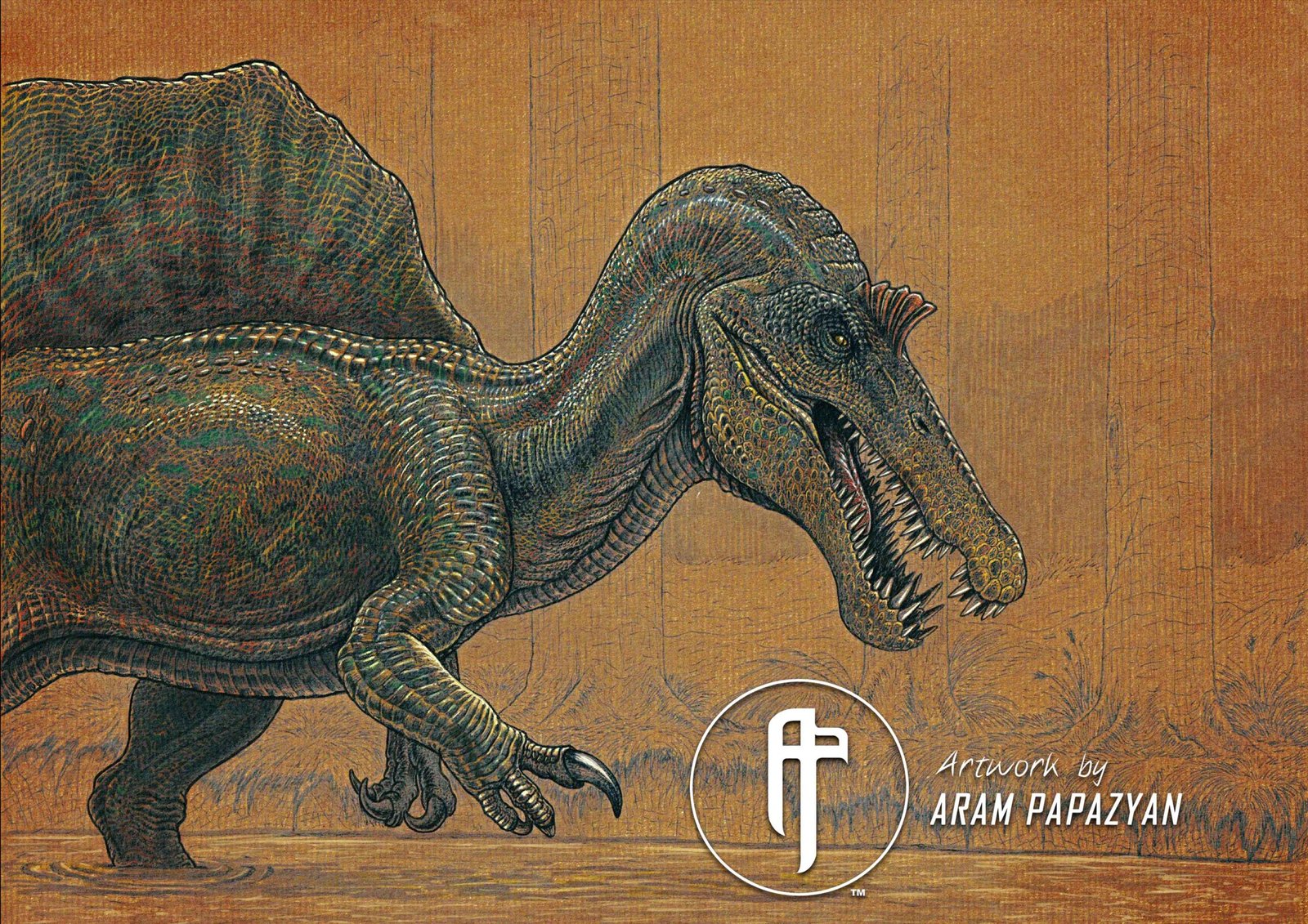Spinosaurus fishing