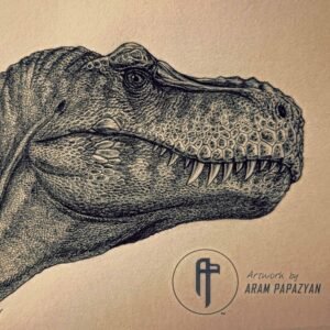 Tyrannosaurus rex bust